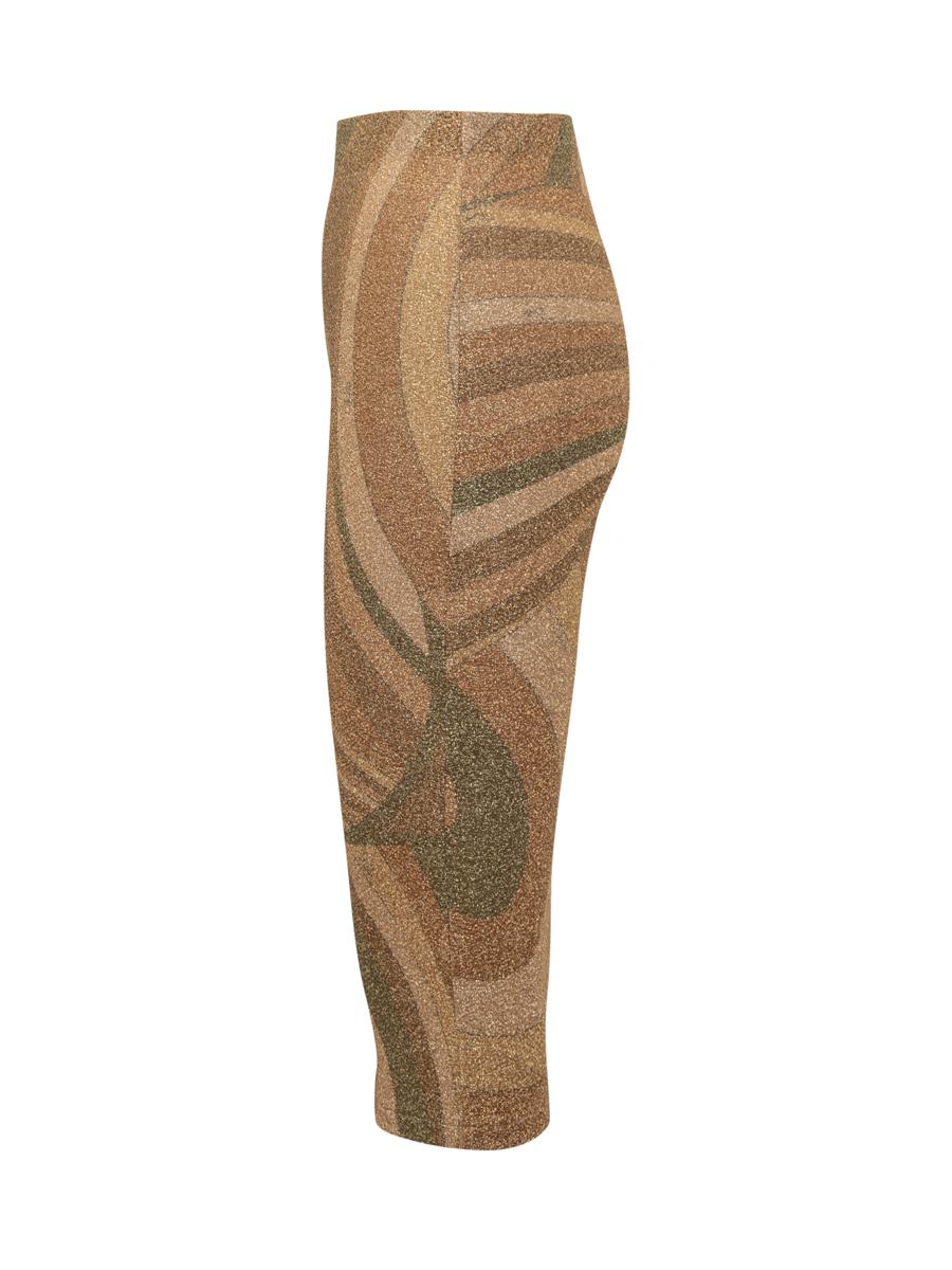 Pucci Pucci Abstract Print Lurex Pencil Skirt