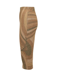 Pucci Pucci Abstract Print Lurex Pencil Skirt