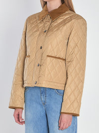 Cropped Quilted Jacket