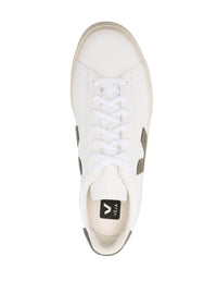 White 'Campo' Sneaker With Side Logos In Vegan Leather Man