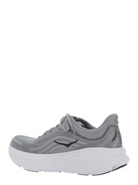 'Bondi 9' Grey Low Top Sneakers With Maxi Logo Lettering On The Side In Tech Fabric Unisex