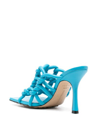 Bottega Veneta Stretch Leather Heel Sandals