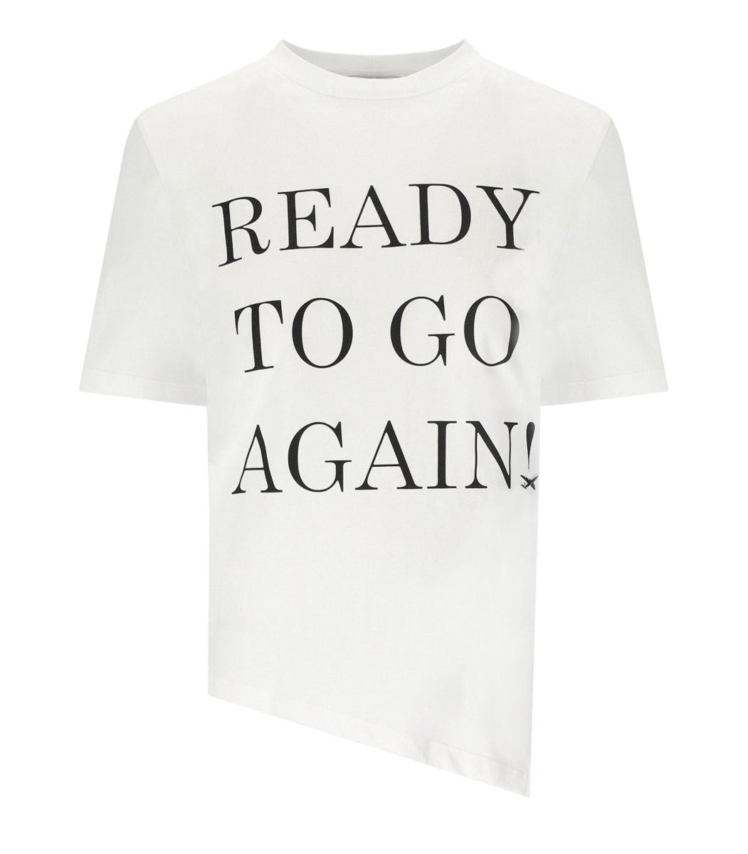Elisabetta Franchi Gesso Asymmetric T-Shirt