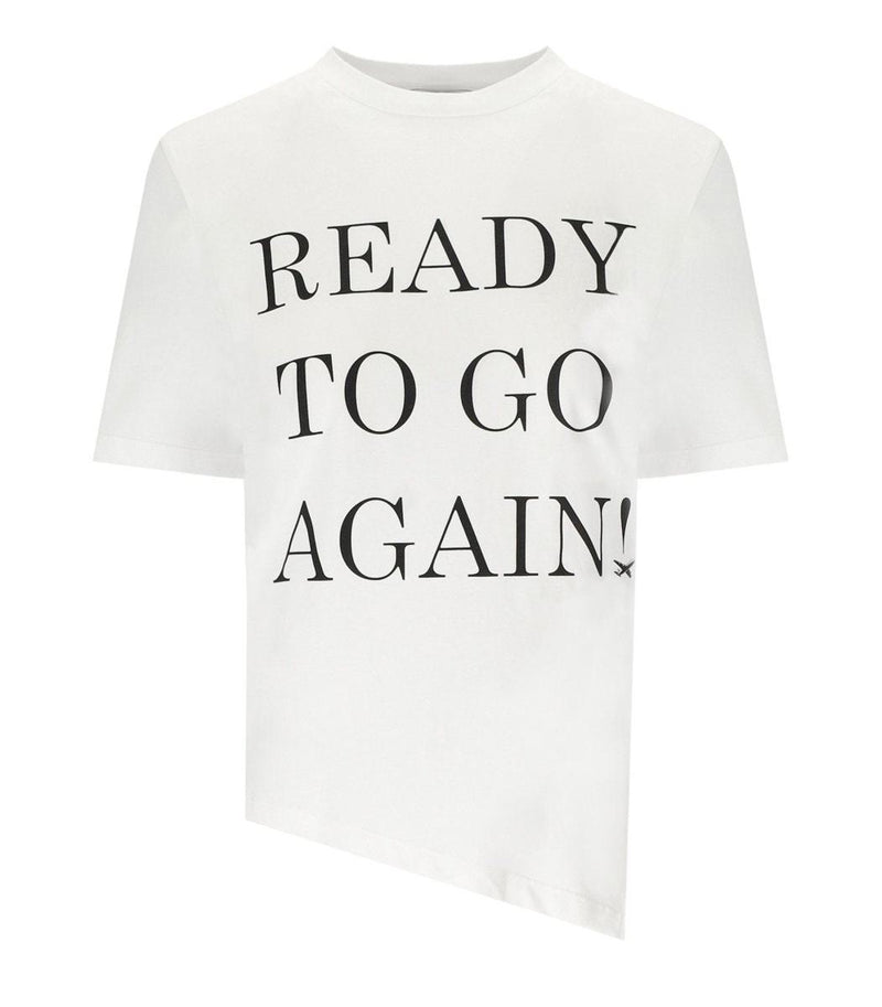 Elisabetta Franchi Gesso Asymmetric T-Shirt