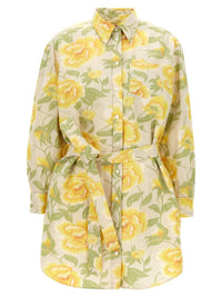 Kenzo ' Peonies Kimono Sleeve' Dress