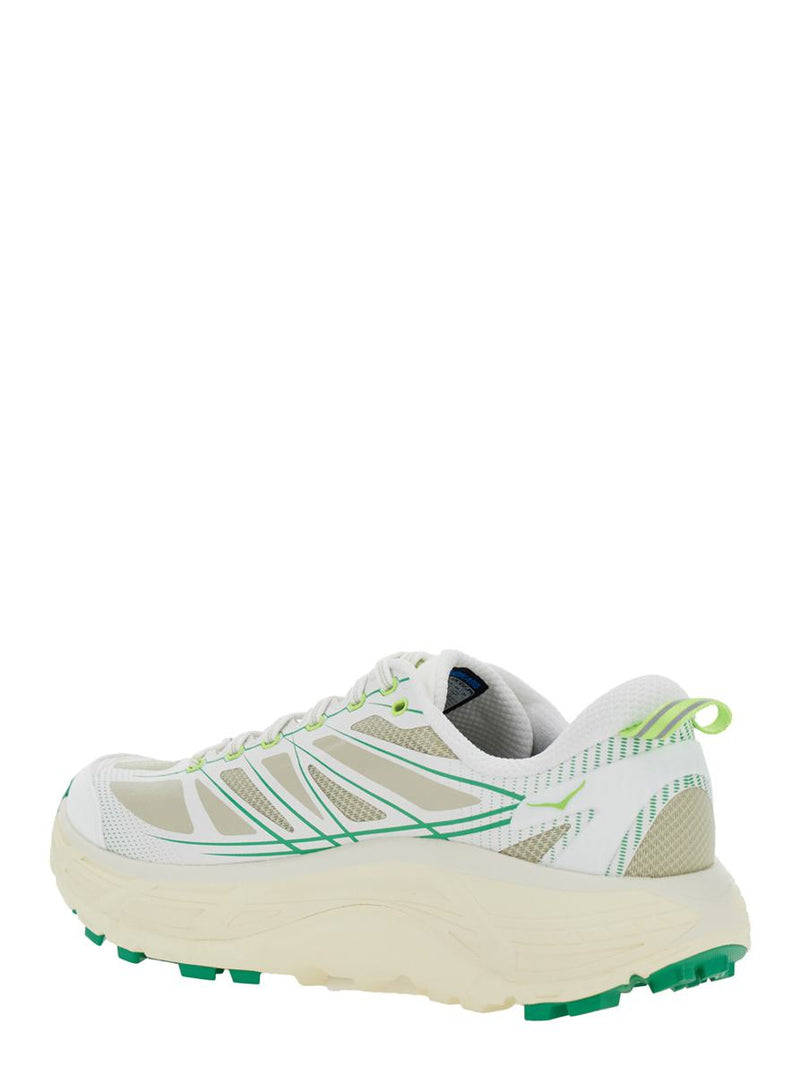 'Mafate Speed 2' White Low Top Sneakers With Logo Patch On The Tongue And Contrasting Pull-Tab At The Heel In Tech Fabric Unisex