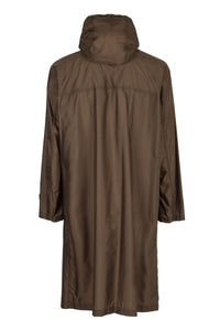 Herno Hooded Techno Fabric Raincoat