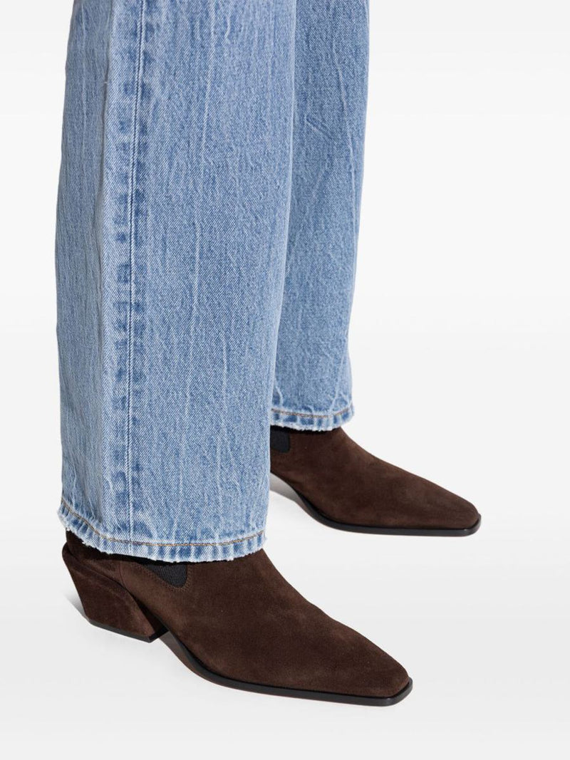 Paris Texas Brown Suede Ankle Boots