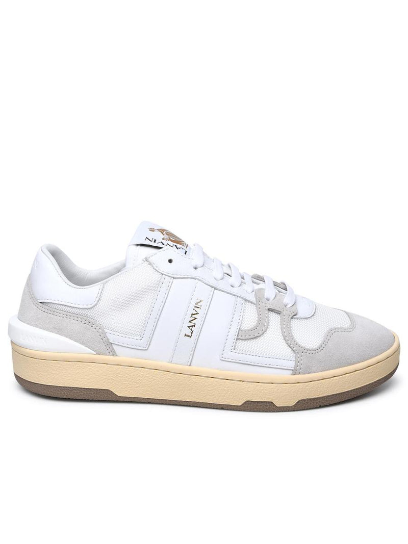 Lanvin White Leather Blend Sneakers