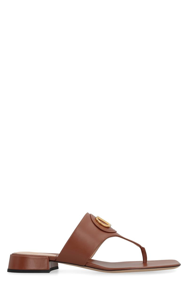 Valentino Garavani Vlogo Signature Leather Slides