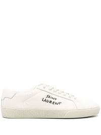 Saint Laurent Court Sl/06 Sneakers With Embroidered Logo Shoes