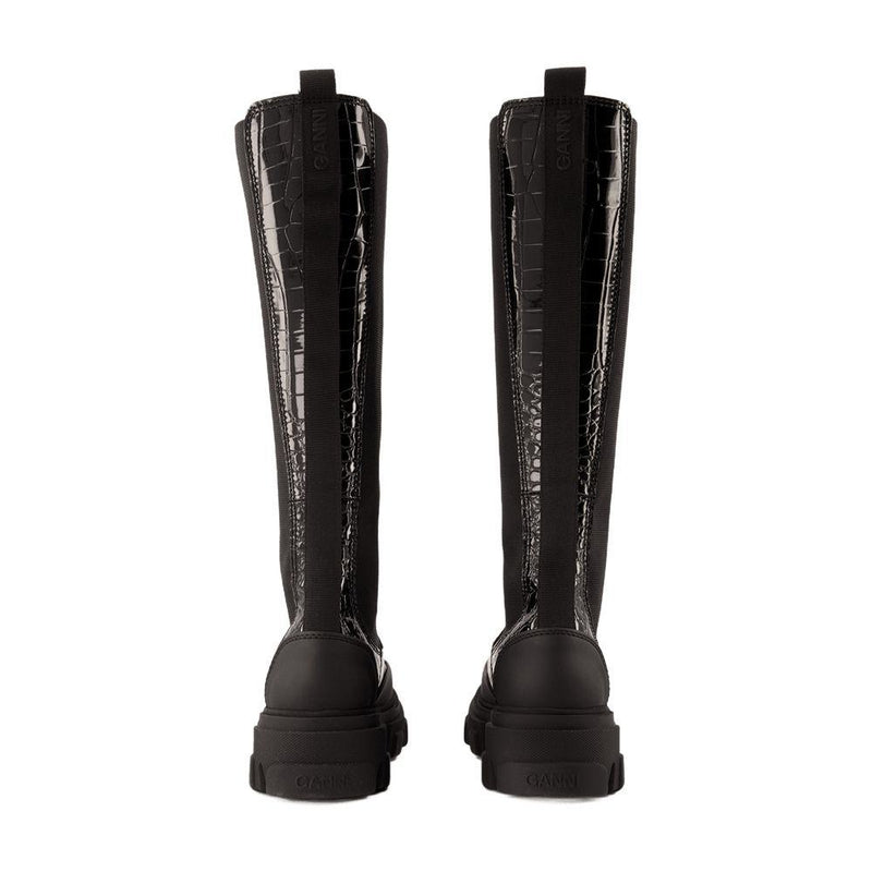 Ganni Cleated High Chelsea Boots