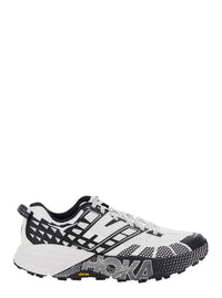 'Speedgoat' Black And White Low Top Sneakers With Geometric Motif In Tech Fabric Unisex