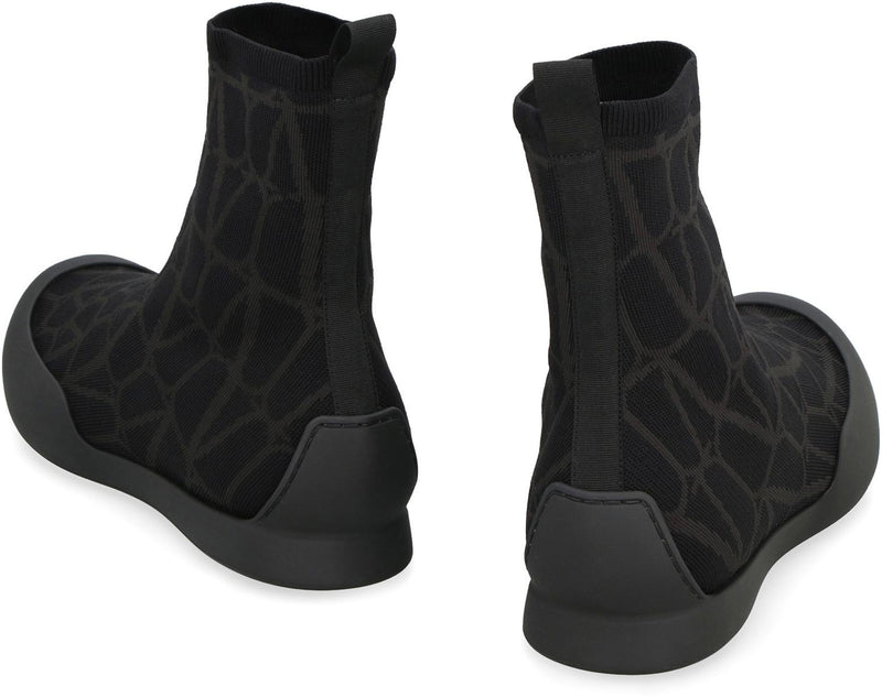 Valentino Garavani Cityshore High-Top Fabric Sneakers