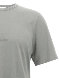 Saint Laurent Logo Embroidery T-Shirt