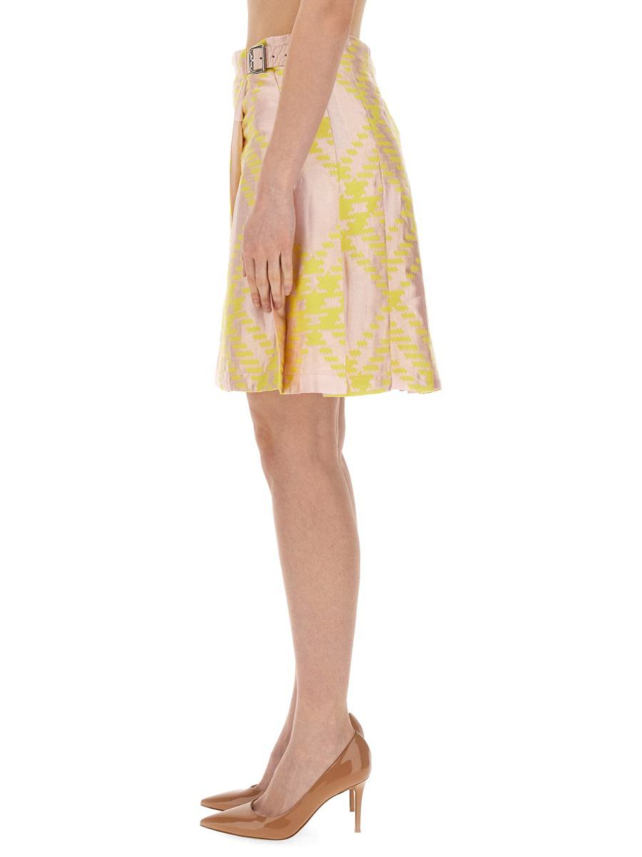 Burberry Check Pattern Skirt