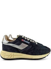 Autry 'Reelwind' Low Sneakers In Black Nylon And Suede