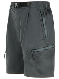 Alpha Industries Grey Polyester Bermuda Shorts