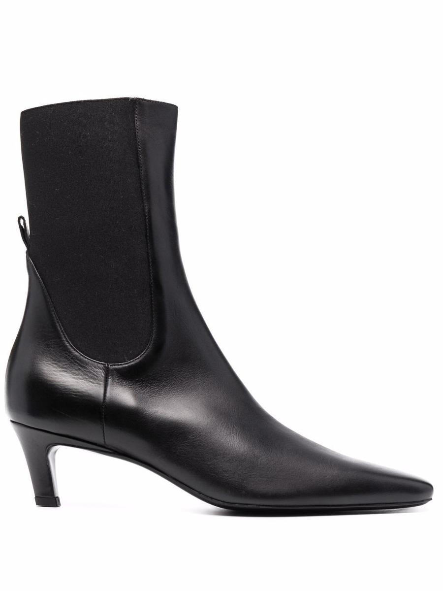 TOTEME Leather Mid Heel Boots