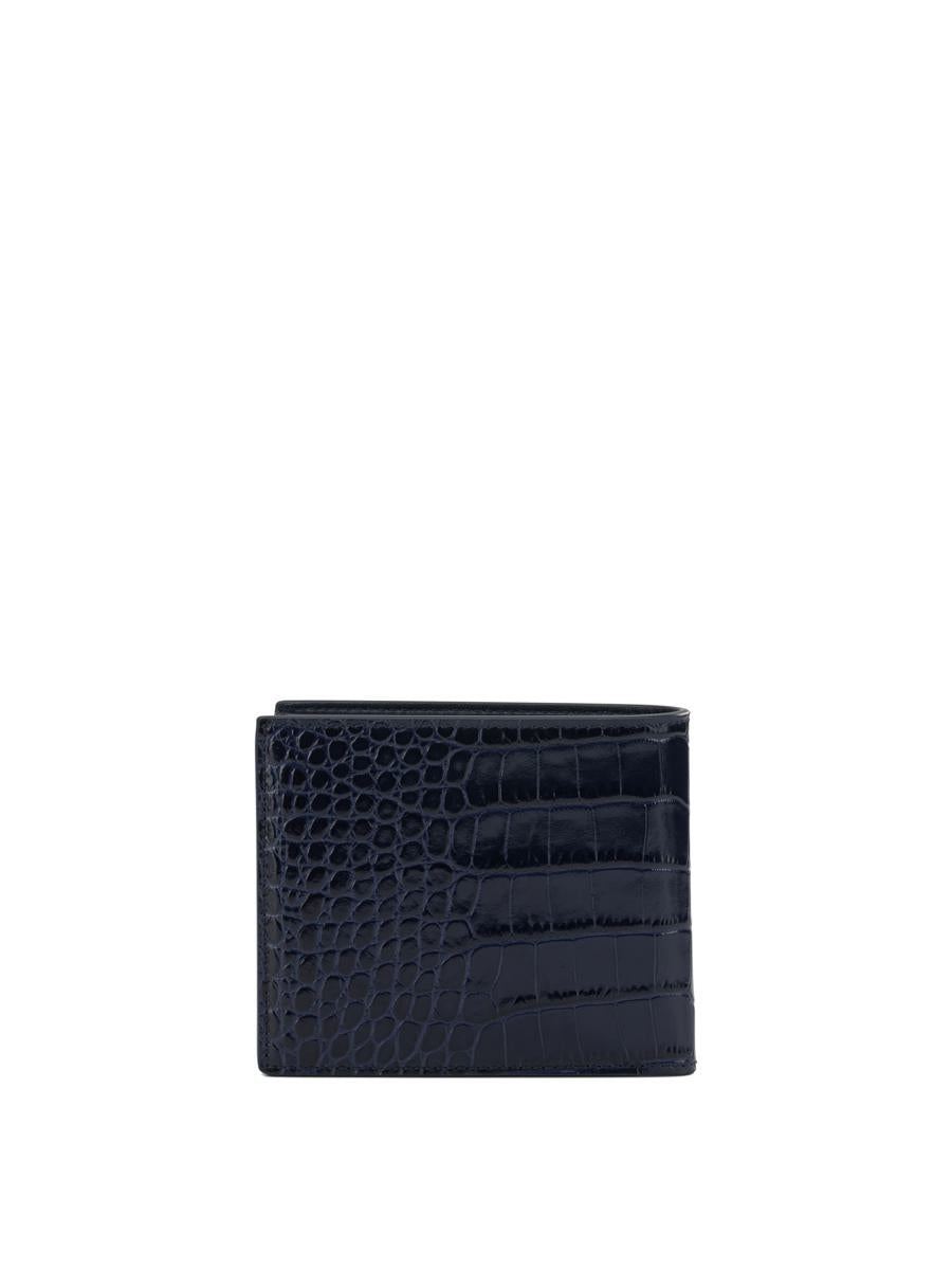Tom Ford Crocodile Print Leather Wallet