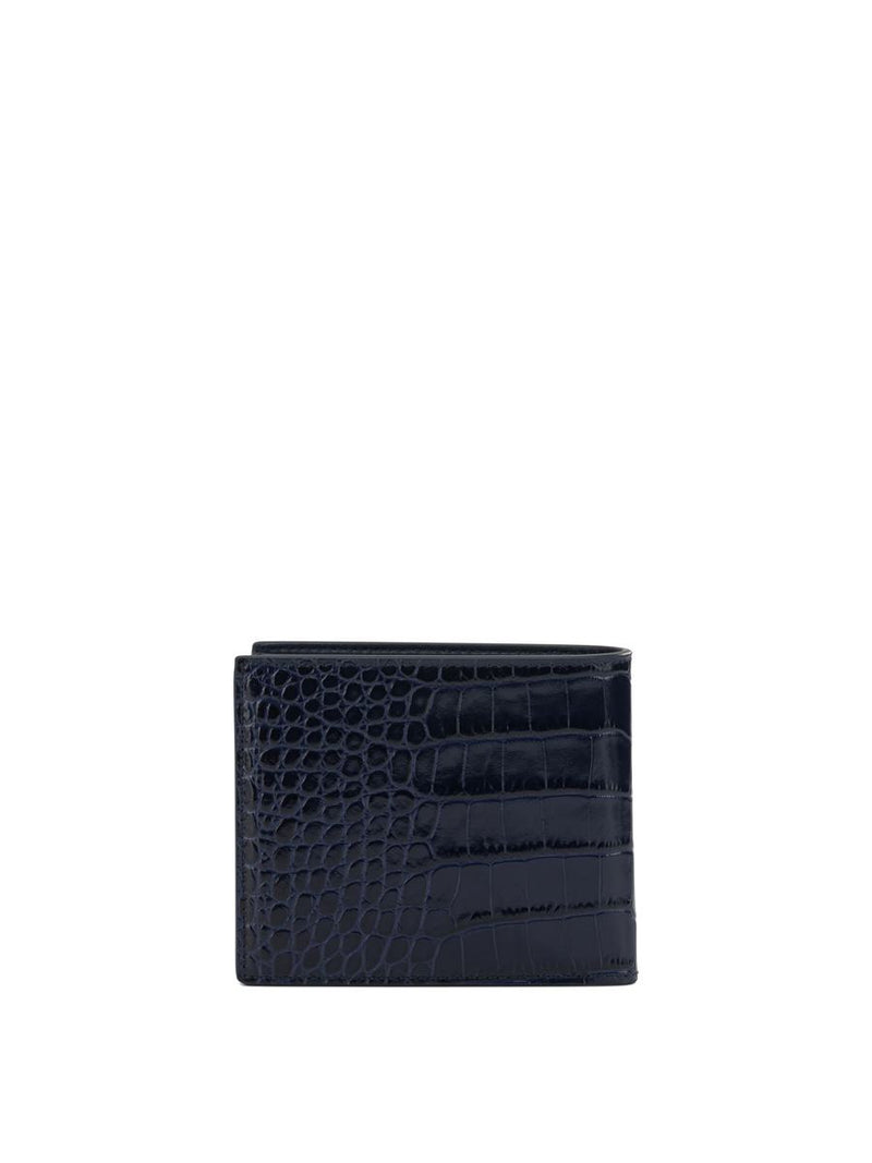 Tom Ford Crocodile Print Leather Wallet