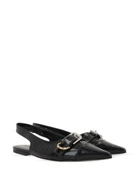 Givenchy Voyou Leather Slingback Ballets
