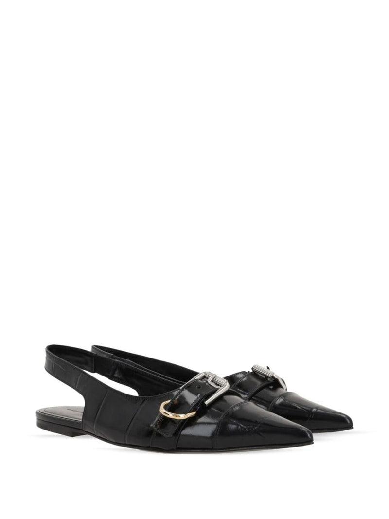 Givenchy Voyou Leather Slingback Ballets
