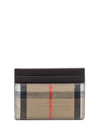 Burberry Burberry Check Card Holder With Logo Detail