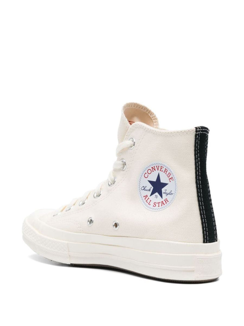 Converse X Comme Des Garçons Play Small Red Heart High-Top Sneakers Shoes