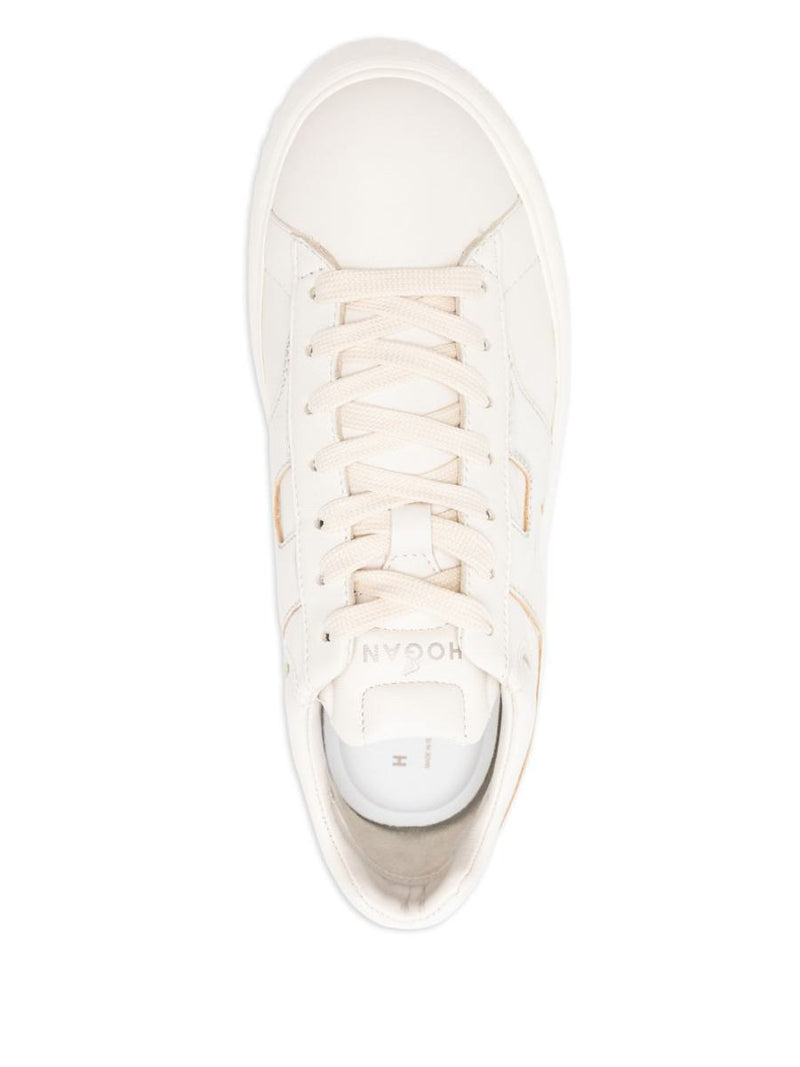 Hogan H-Stripes Leather Sneakers