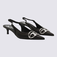 Diesel Black Leather D Venus Pumps
