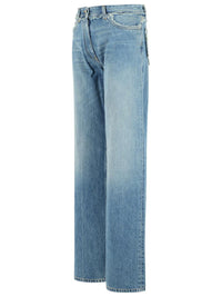 Versace Blue Cotton Jeans