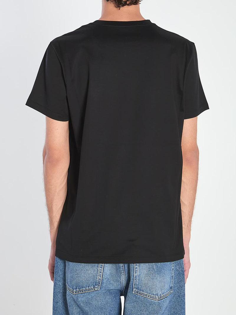 T-Shirt With Double Logo Patches