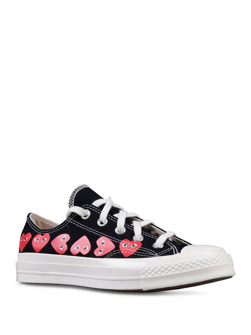 Converse X Comme Des Garçons Play Multi Heart Low Top Sneakers Shoes
