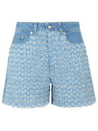 Stella McCartney Light Blue Denim Shorts