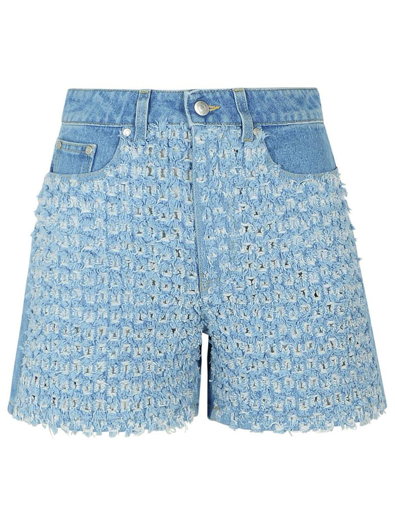 Stella McCartney Light Blue Denim Shorts