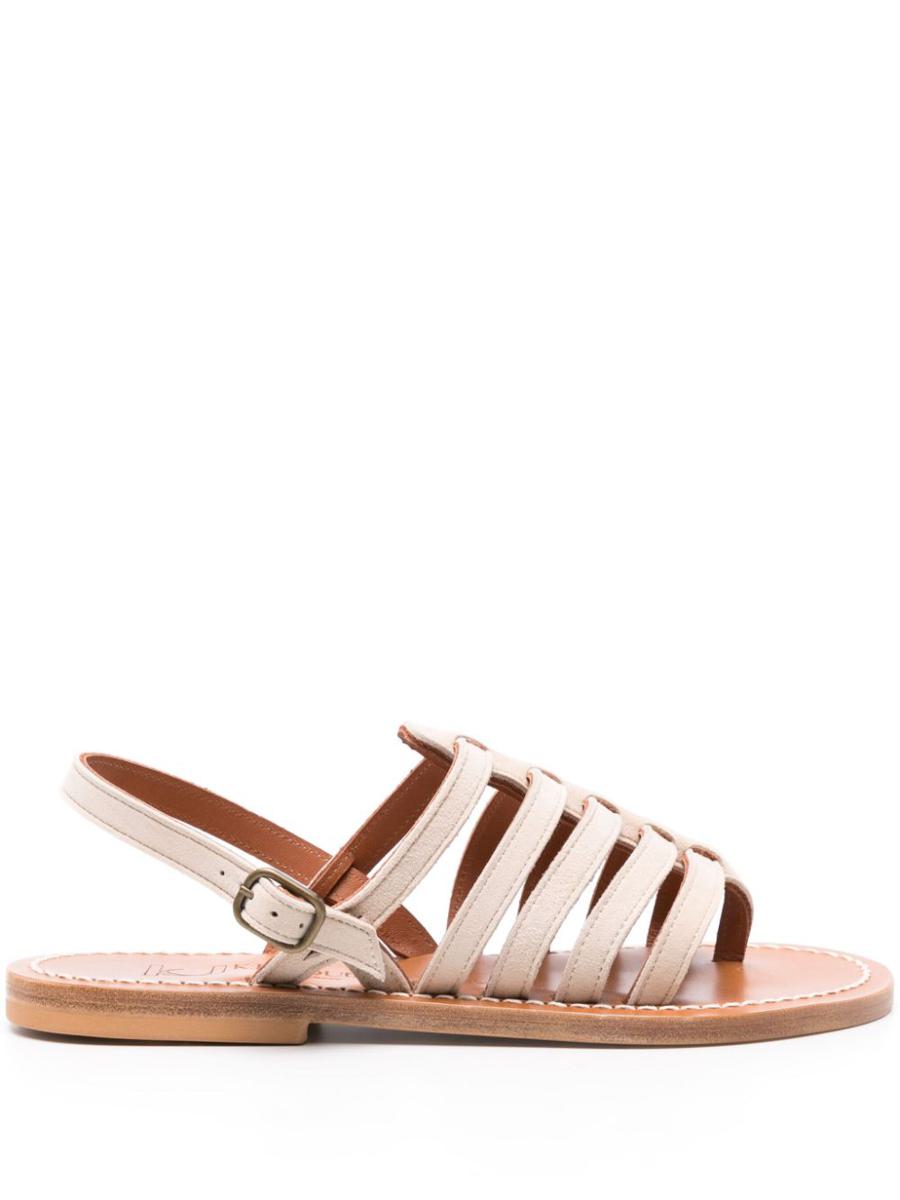 K.Jacques Homere Leather Flat Sandals