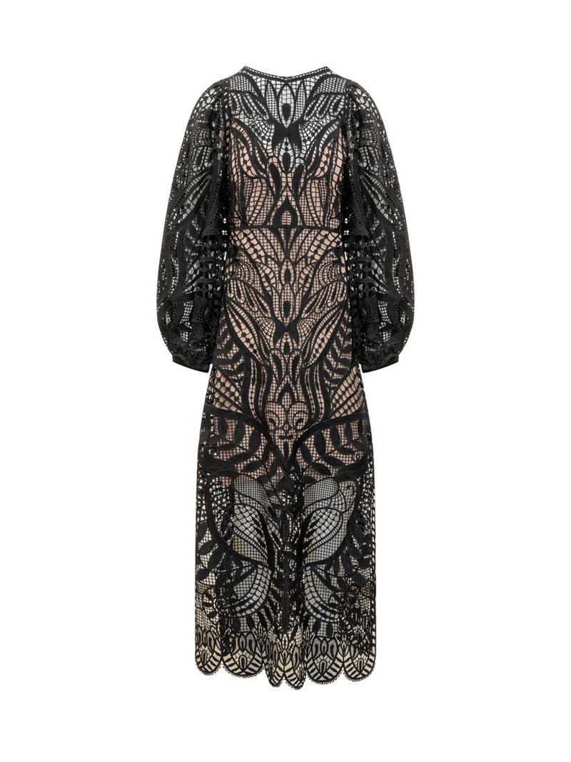 Farm Rio Nature Guipure Dress