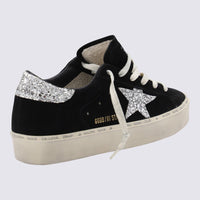 Golden Goose Black Leather Hi Star Sneakers