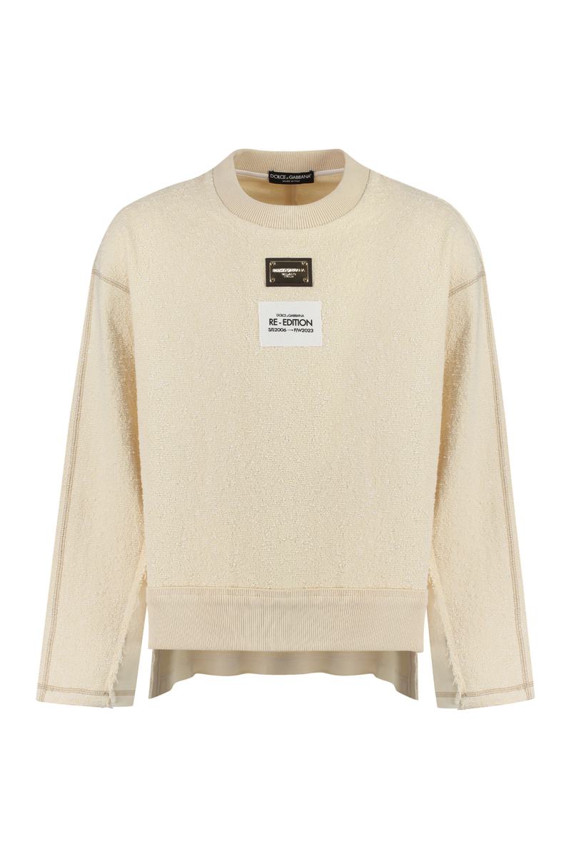 Dolce & Gabbana Logo Detail Cotton Sweatshirt