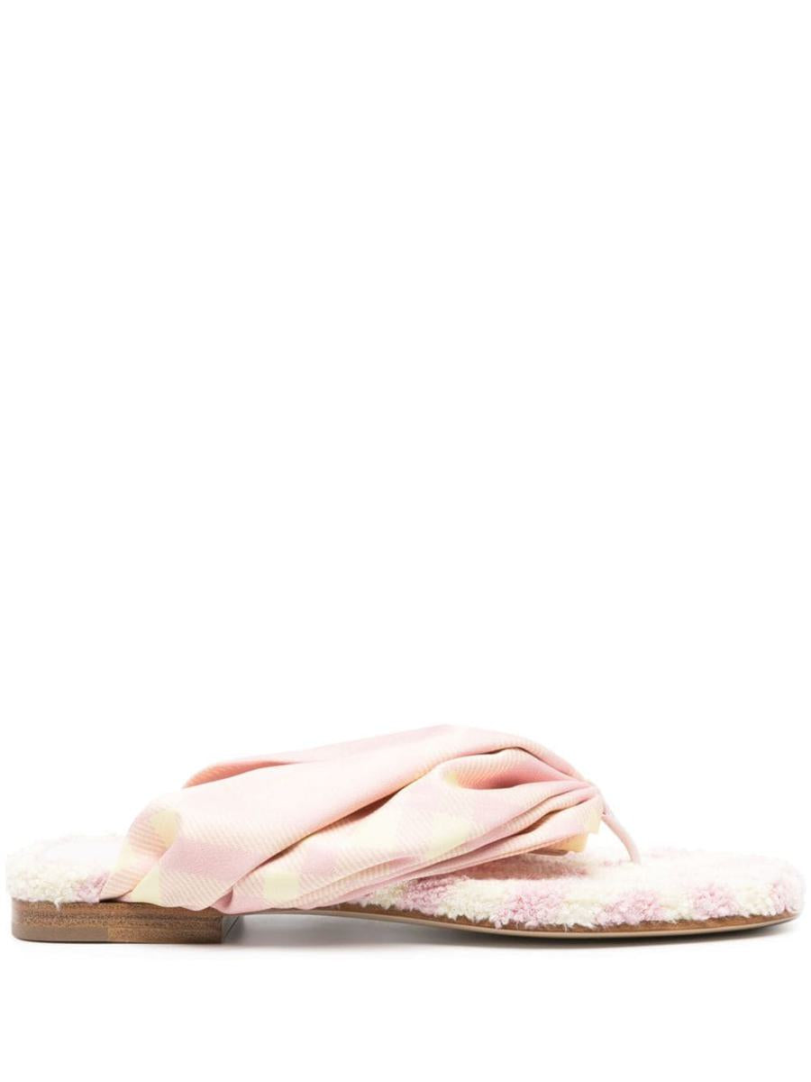 Burberry Check Thong Sandals