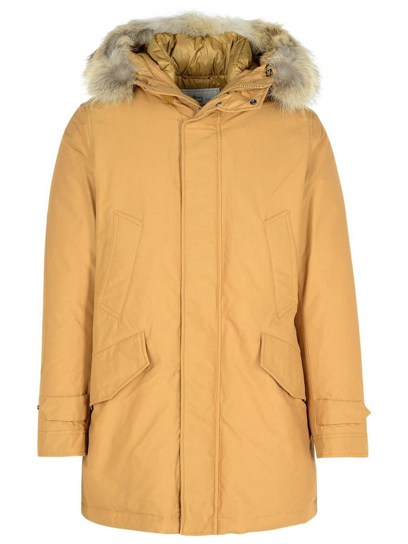 Woolrich 'Polar' Beige Cotton Blend Parka