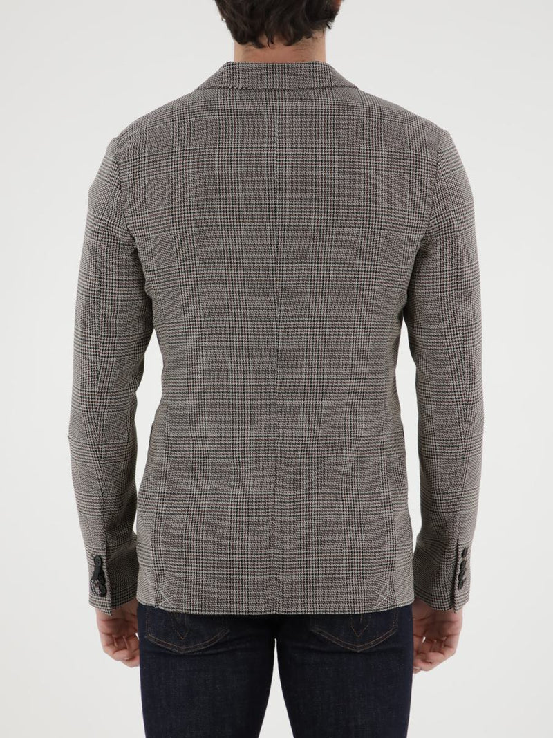 Double-Breasted Glen Plaid Jacket