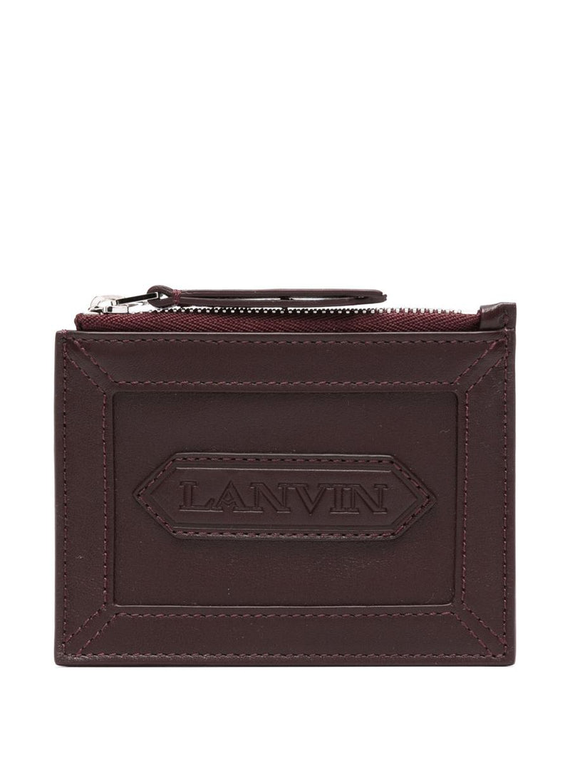 Lanvin Zipped Card Holder With  Label Accessories