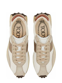 Tod'S Leather And Fabric Sneaker