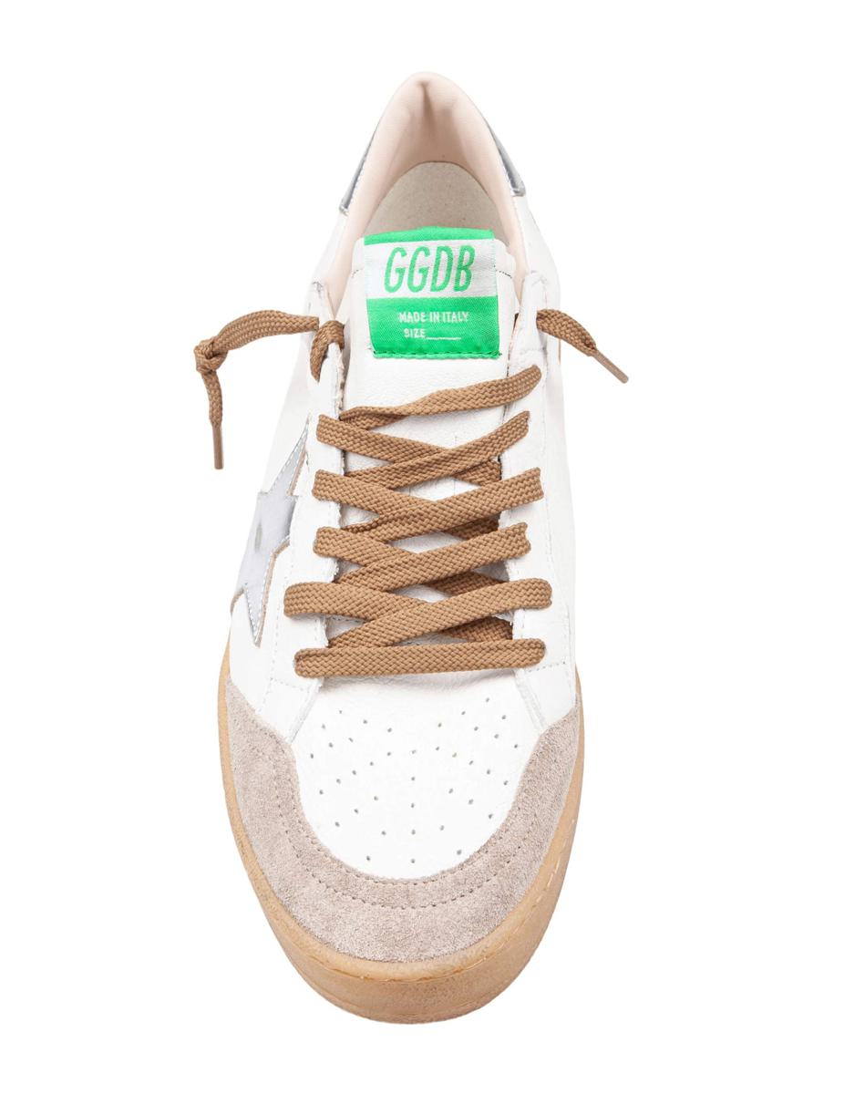 Golden Goose Ball Star Sneakers In Leather And Suede
