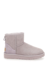Light Gray 'Mini' Boots In Suede Woman