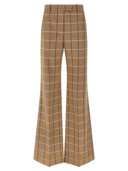 Valentino Garavani Valentinogaravani Wool Pants With Window Pattern