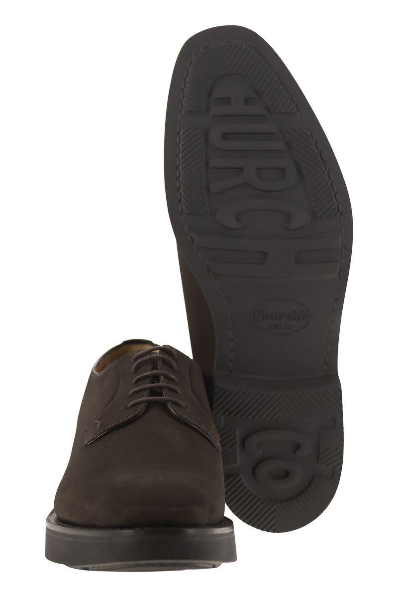 Church'S Suede Calfskin Derby
