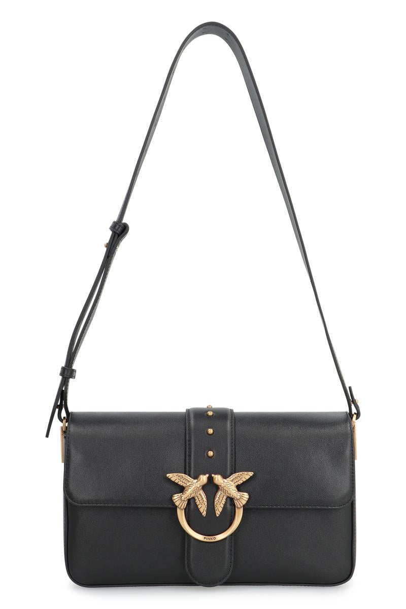 Pinko Love Bag Slouchy Leather Crossbody Bag